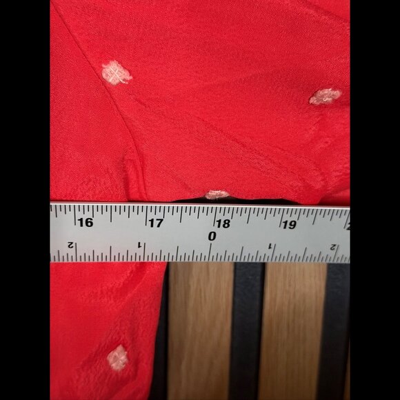 Conditions Apply Jacket Small Womens Red Woven Button Cotton Yarn - Picture 3 of 8